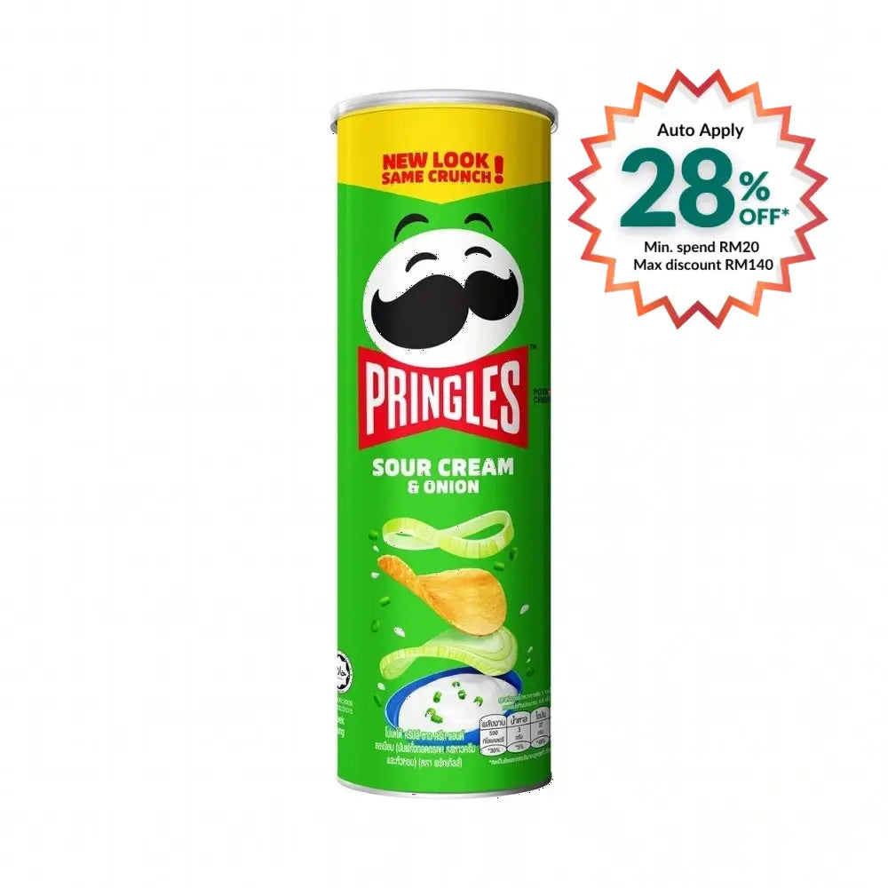 PRINGLES SNACK SOUR CREAM & ONION 102G
