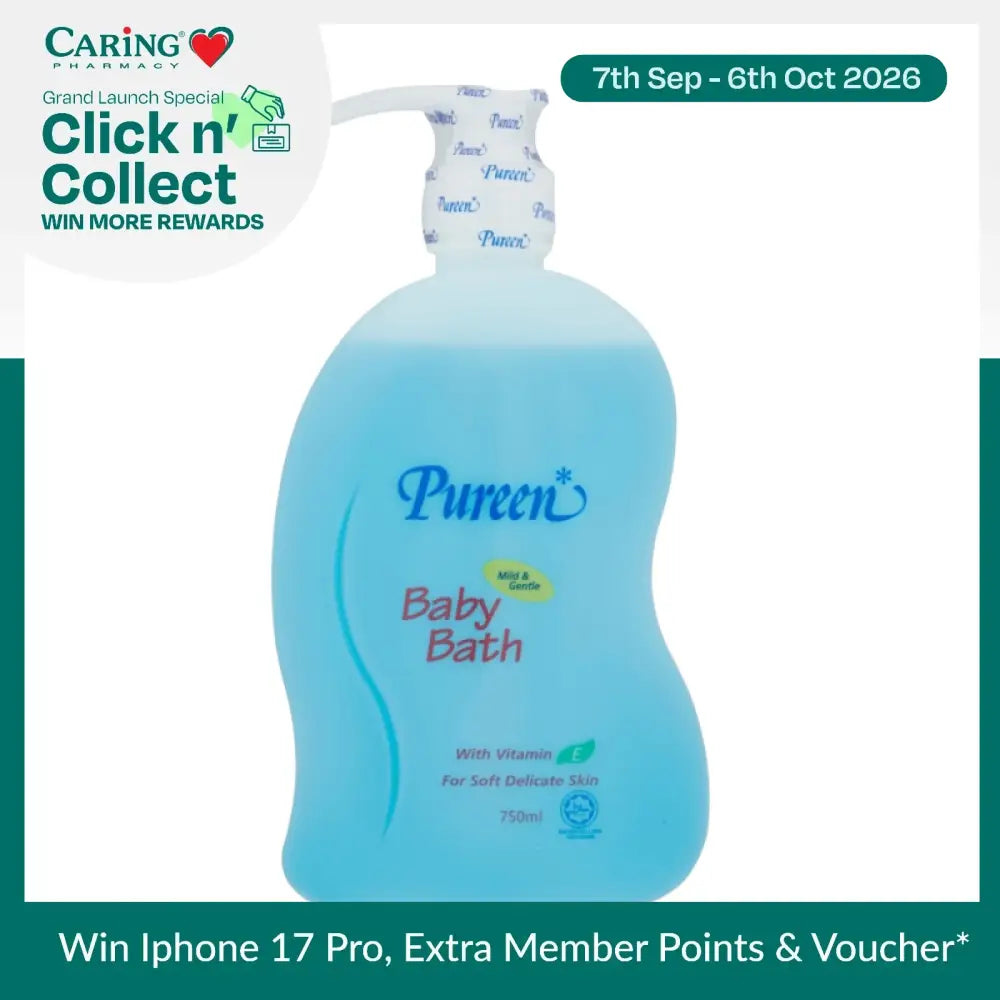 PUREEN BABY BATH MILD & GENTLE W/ VIT. E 750ML