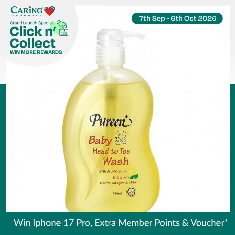 PUREEN BABY HEAD TO TOE WASH 750ML