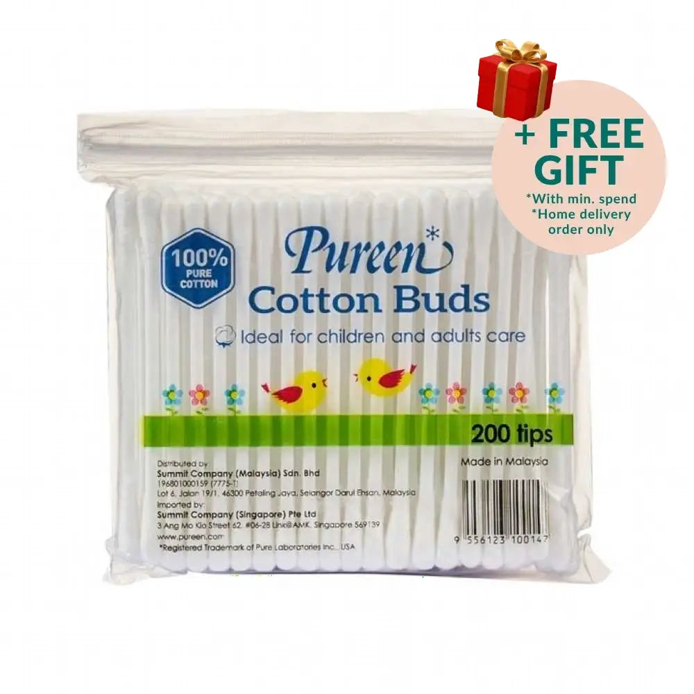 PUREEN COTTON BUDS POLYBAG 200S