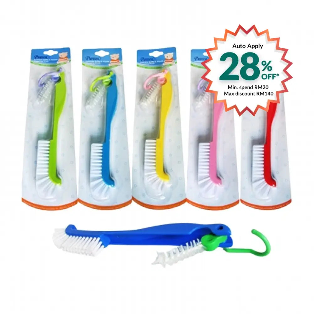 PUREEN FOLDABLE BOTTLE & NIPPLE CLEANING BRUSH