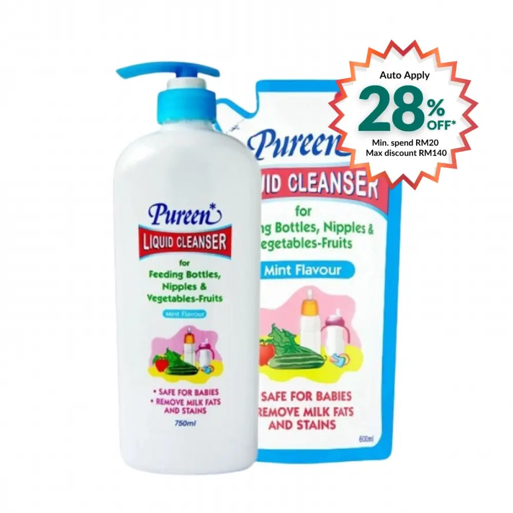 PUREEN LIQUID CLEANSER VALUE PACK MINT 750ML+600ML