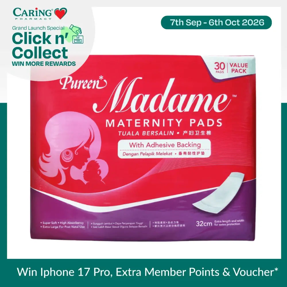 PUREEN MADAME MATERNITY PADS 30'S