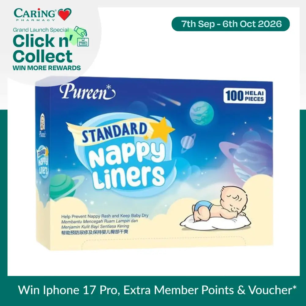 PUREEN NAPPY LINERS STANDARD 100S