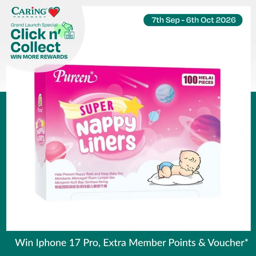 PUREEN NAPPY LINERS SUPER 100S