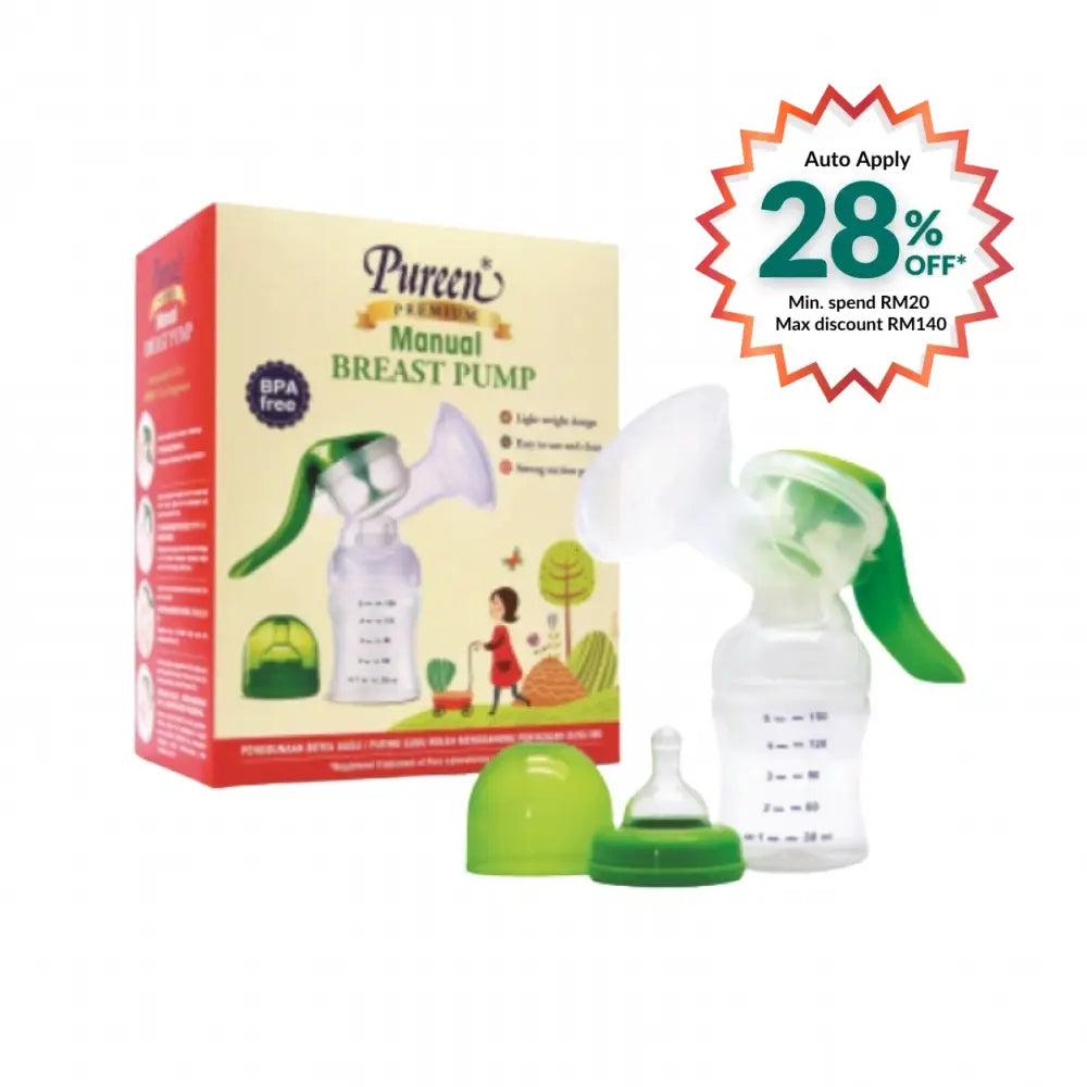 PUREEN PREMIUM MANUAL BREAST PUMP BPA-FREE