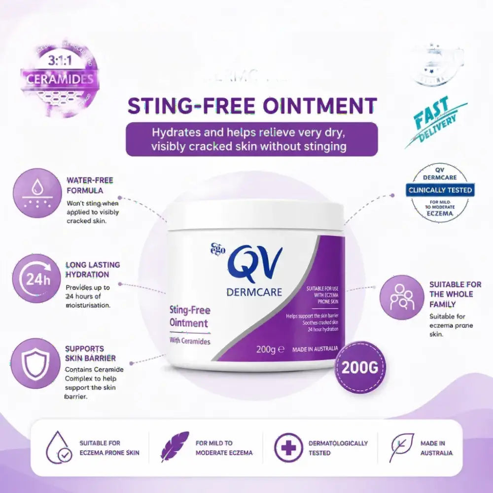 QV DERMCARE STING-FREE OINTMENT 200G