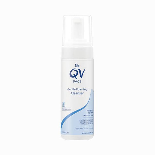 QV Face Gentle Foaming Cleanser in 150mL bottle for gentle skin cleansing and care