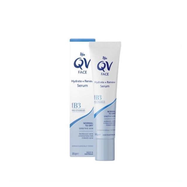 QV Face Hydrate and Renew Serum in 30g Tube for Normal to Dry Sensitive Skin