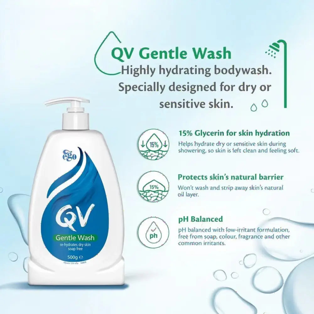 QV GENTLE WASH 500G