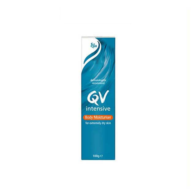 QV Intensive Body Moisturiser in 100g tube for extremely dry skin care and hydration