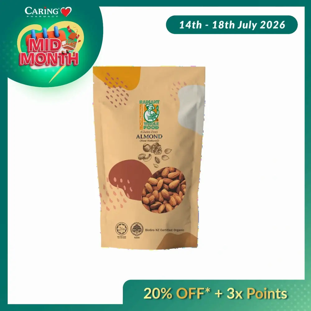 RADIANT ALMOND NATURAL 200G