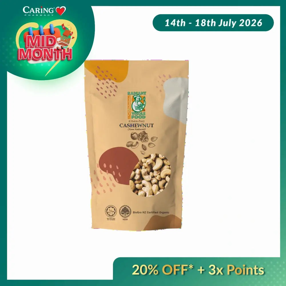 RADIANT CASHEW NUT NATURAL 200G