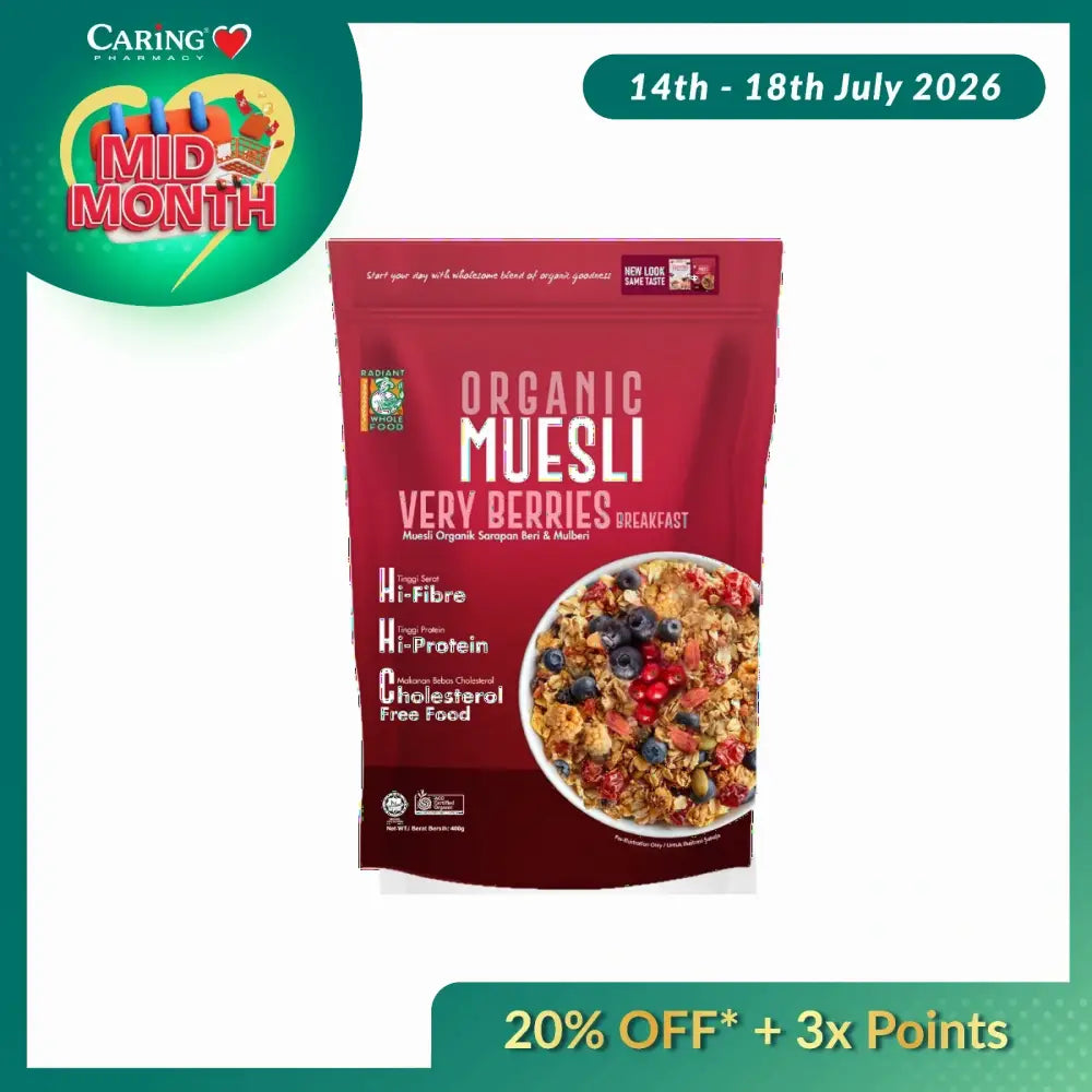 RADIANT ORGANIC BERRIES BREAKFAST 400G
