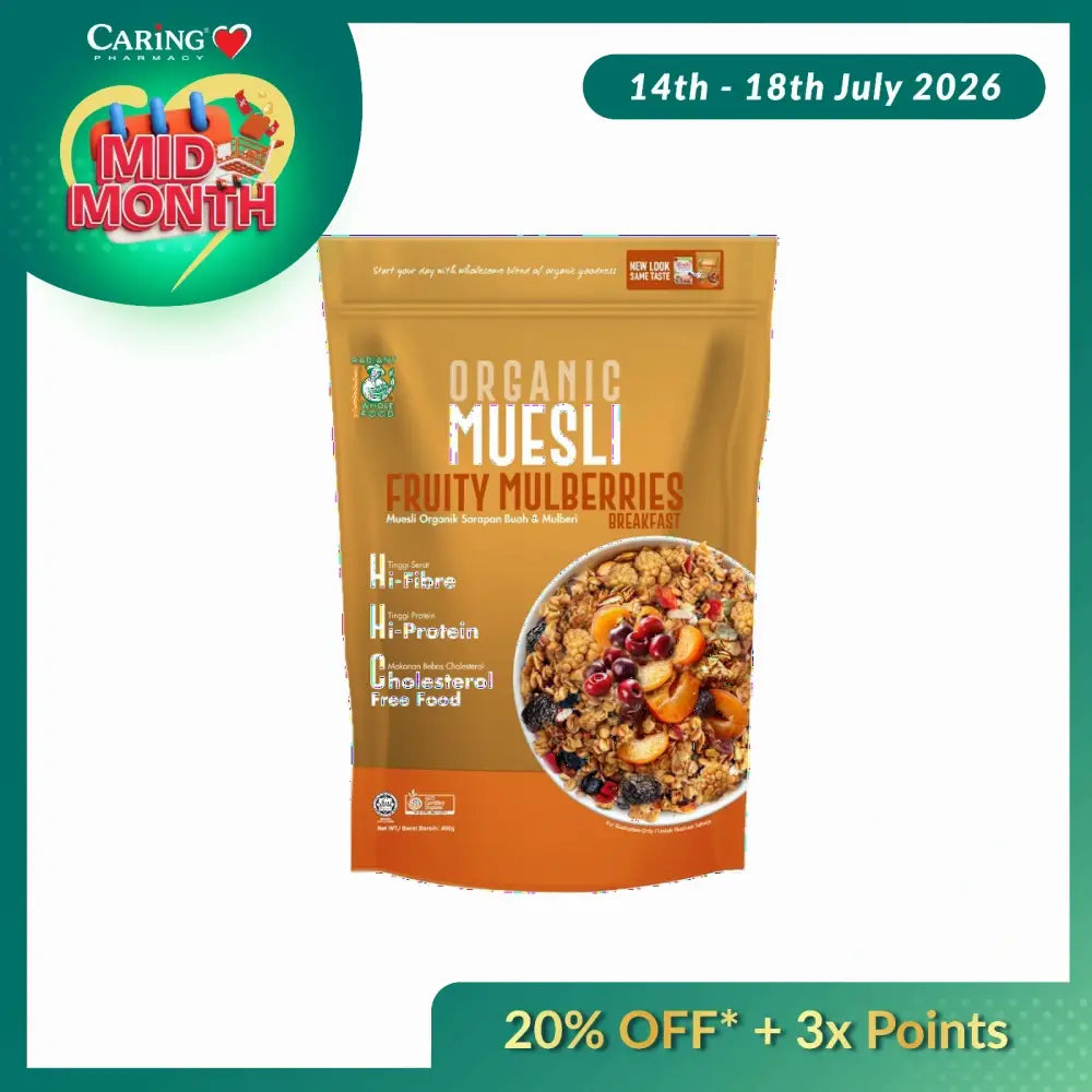 RADIANT ORGANIC FRUITY BREAKFAST 400G