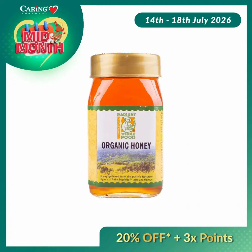 RADIANT ORGANIC HONEY 500G