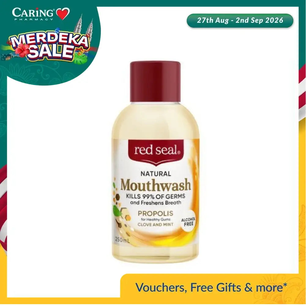 RED SEAL PROPOLIS CLOVE AND MINT MOUTHWASH 250ML