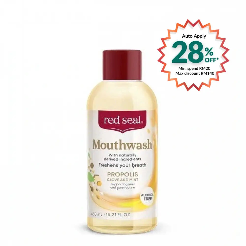 RED SEAL PROPOLIS CLOVE AND MINT MOUTHWASH 450ML