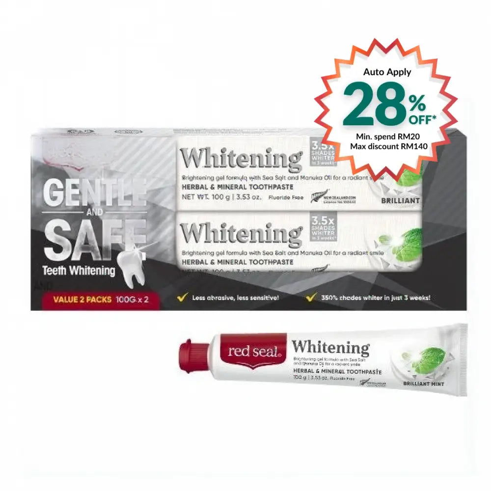 RED SEAL WHITENING TOOTHPASTE 100G 2S