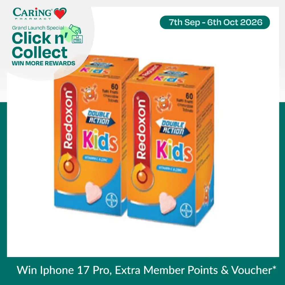 Redoxon Double Action Kids 250Mg Chew 60Sx2
