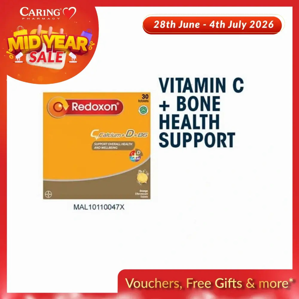 Redoxon Effervescent C +Calcium D3 +B6 10Sx3