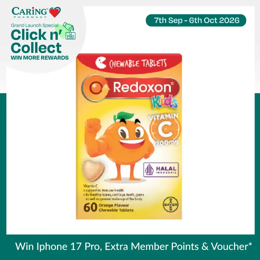 Redoxon Kids Plain C Chewable Tab 60S