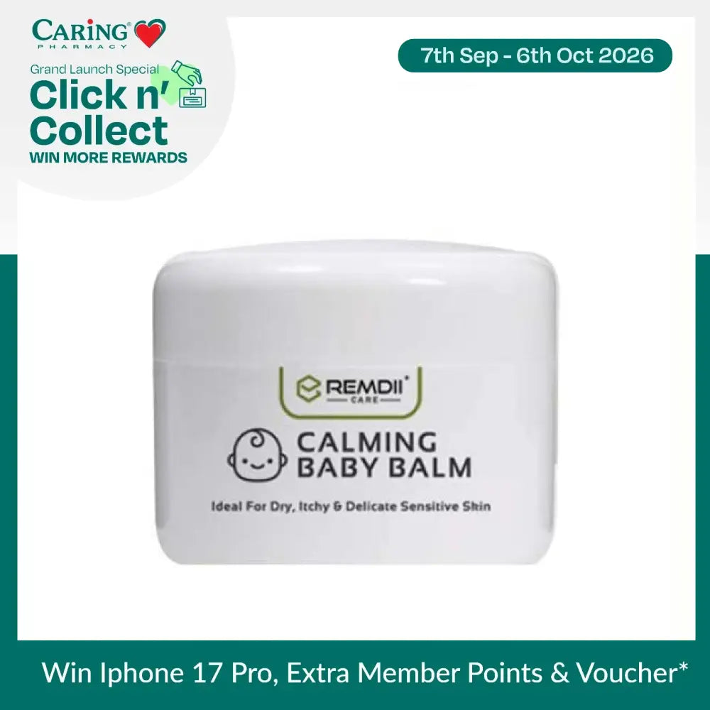 REMDII calming baby balm for sensitive skin in a white container for dry and itchy skin relief
