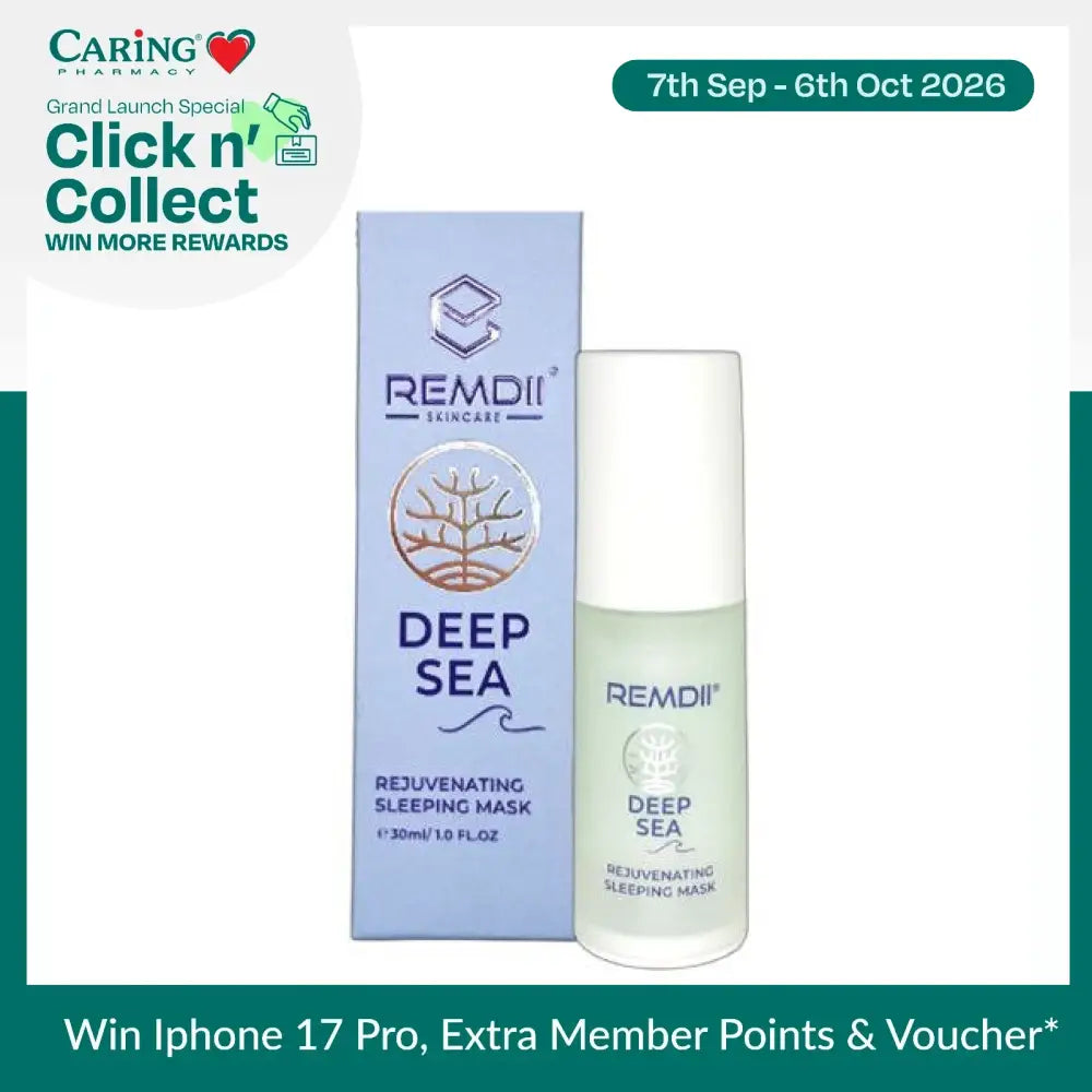 REMDII Deep Sea Rejuvenating Sleeping Mask in a 30ml bottle with a blue box packaging