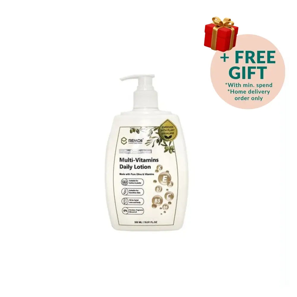 REMDII Multivitamin Body Lotion with essential vitamins for hydrated and healthy skin