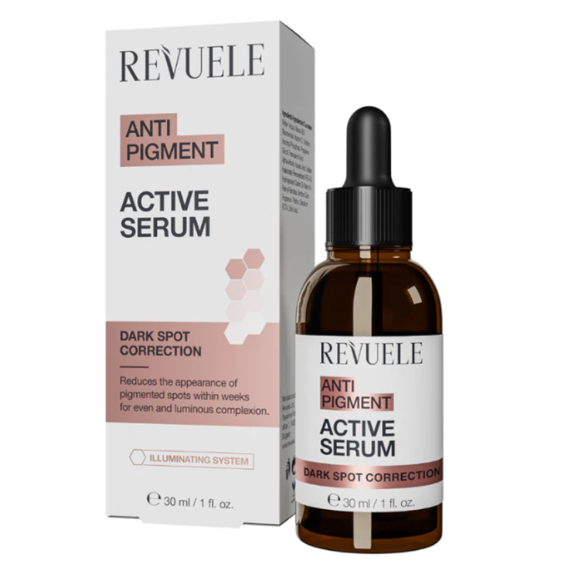 REVUELE Anti Pigment Serum for Dark Spots in 30ml Bottle, Brightens Skin and Reduces Dark Spots