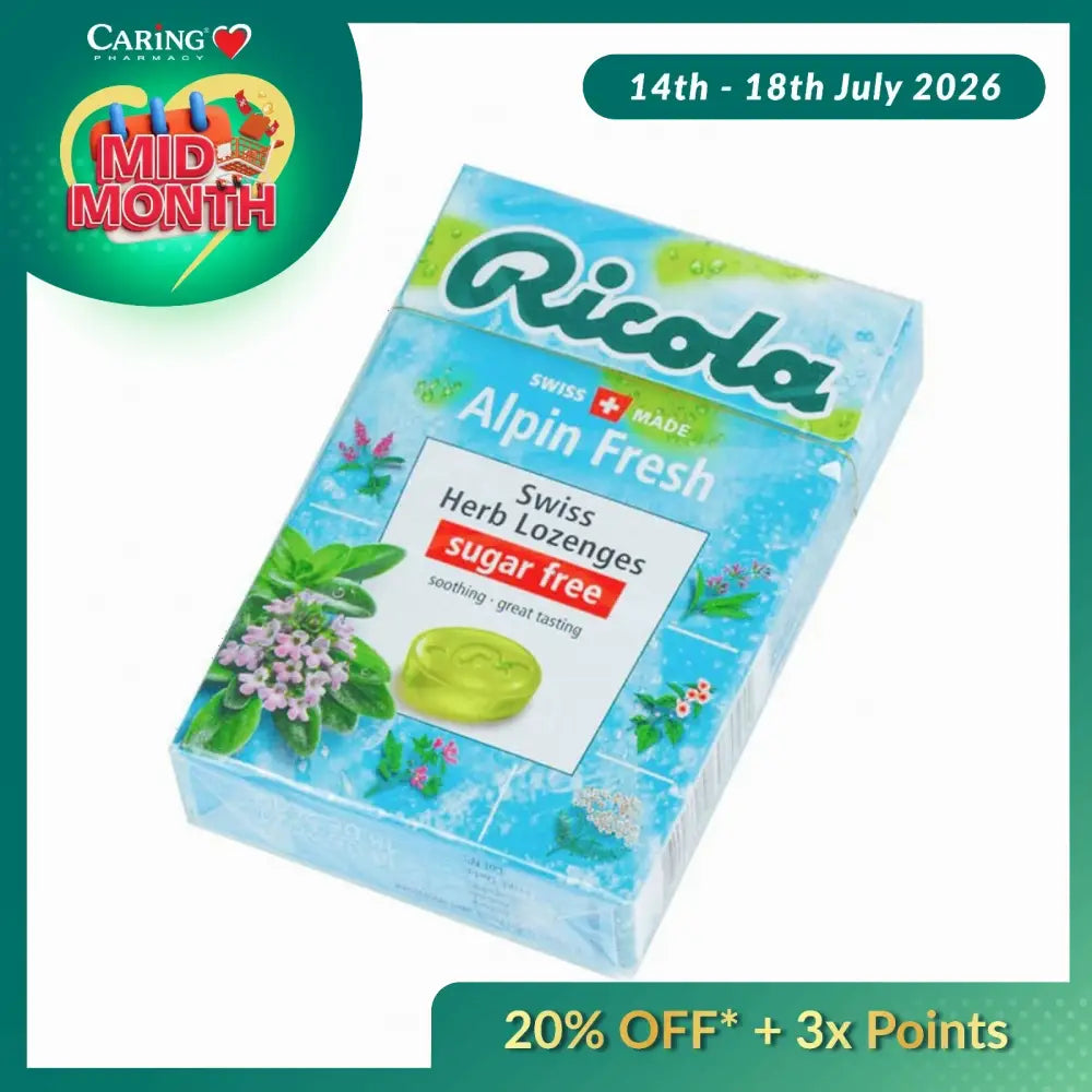 RICOLA LOZENGE ALPIN FRESH HERB 40G