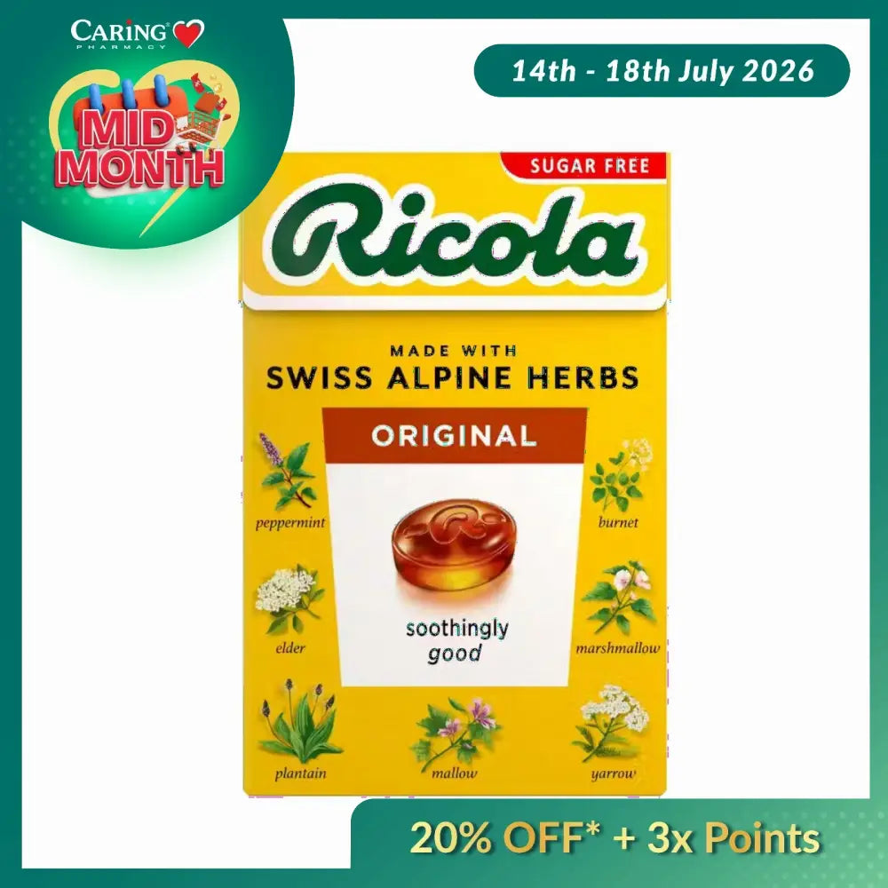 RICOLA LOZENGE ORIGINAL HERB 40G