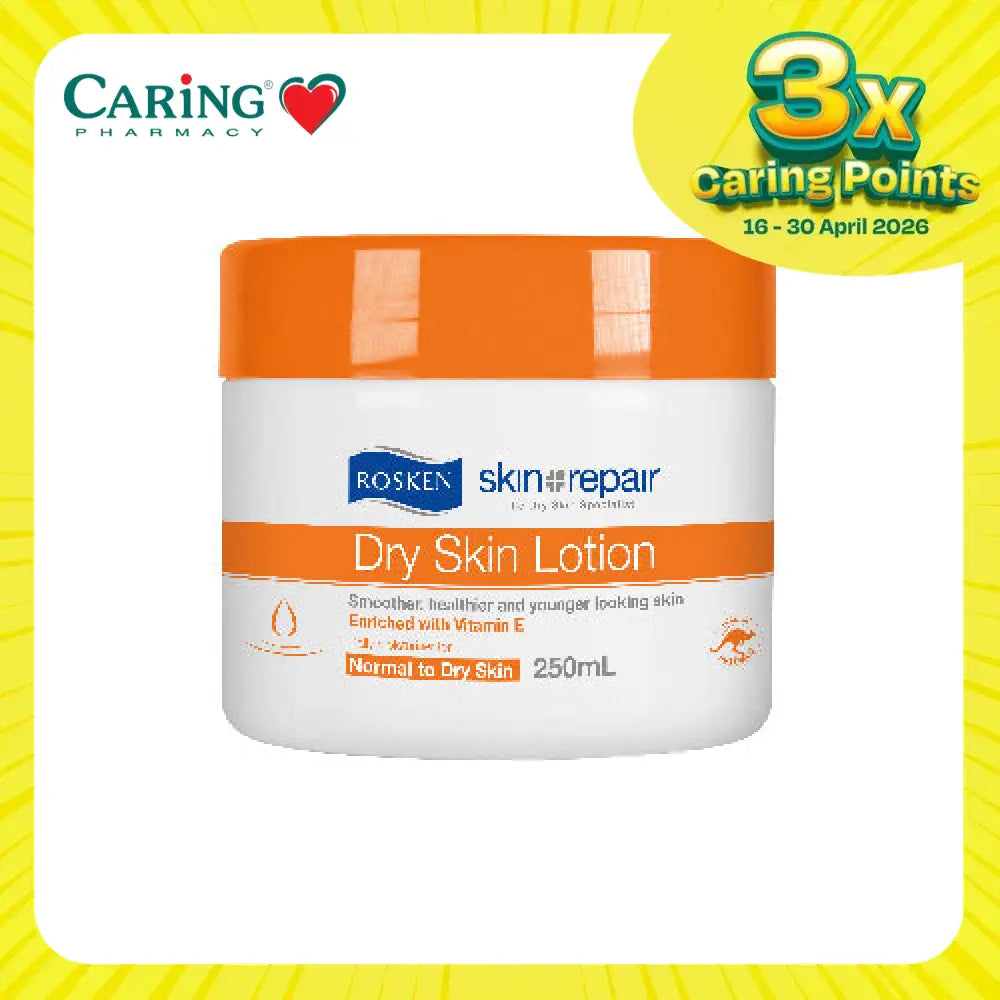 ROSKEN DRY SKIN LOTION WITH VITAMIN E 250ML