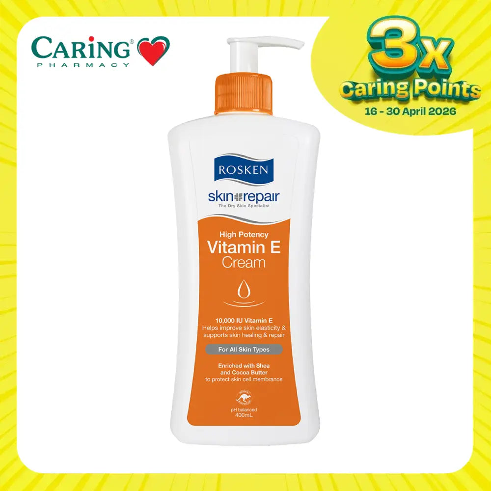 ROSKEN HIGH POTENCY VITAMIN E CREAM 400ML