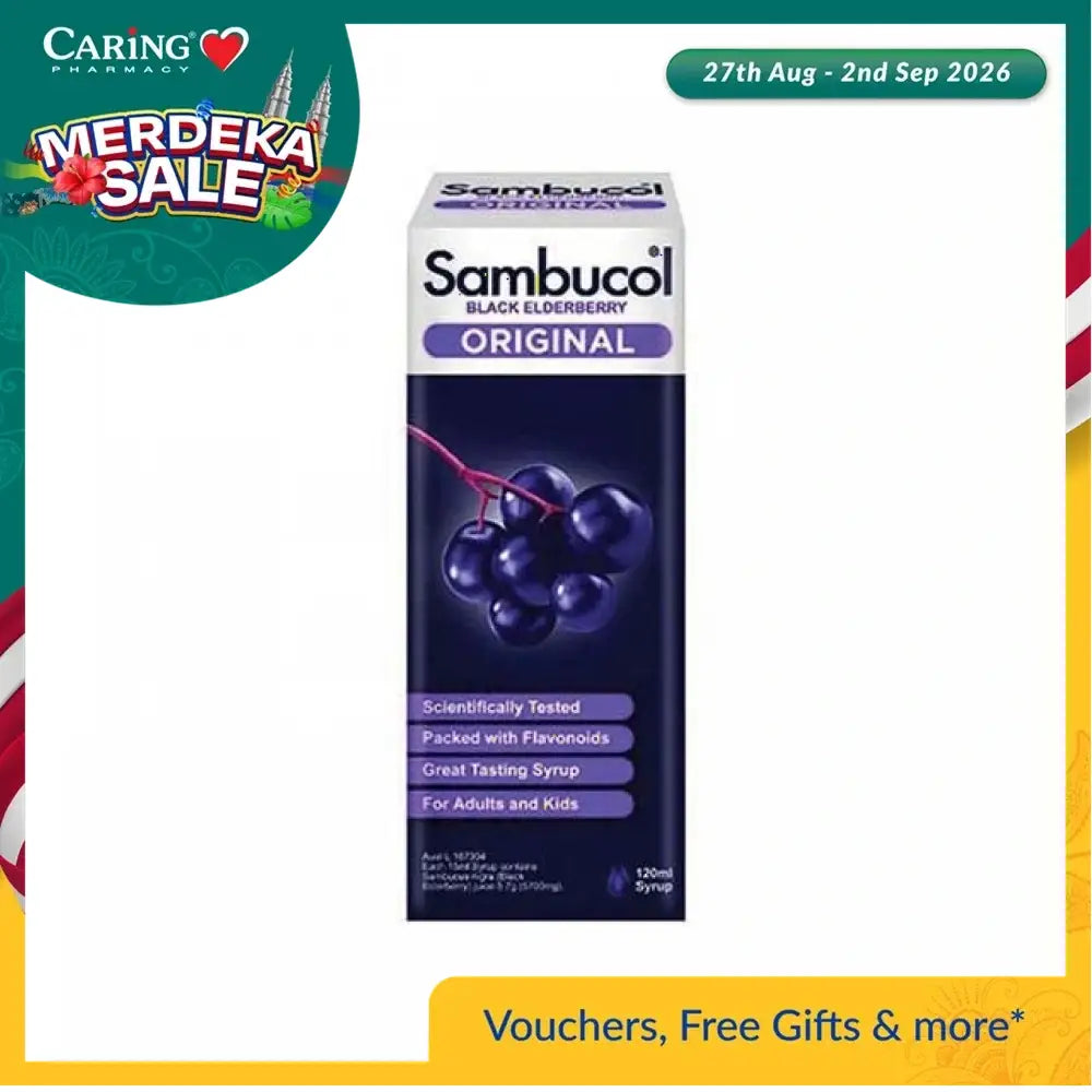 SAMBUCOL ORIGINAL BLACK ELDERBERRY 120ML