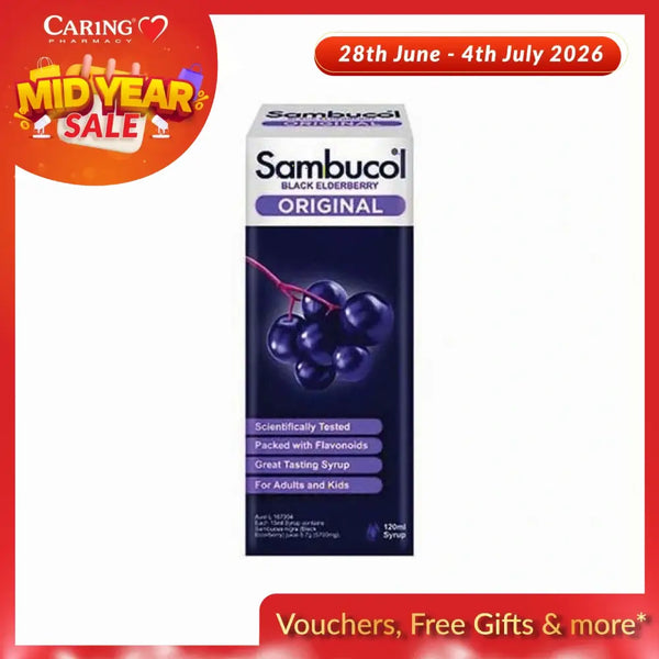 SAMBUCOL ORIGINAL BLACK ELDERBERRY 120ML