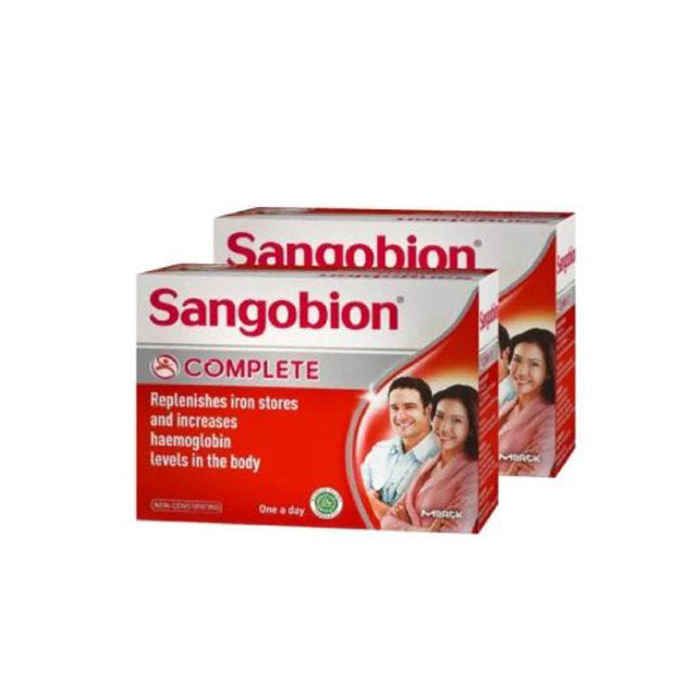Sangobion iron supplement Malaysia in a box, designed to replenish iron stores and boost hemoglobin levels