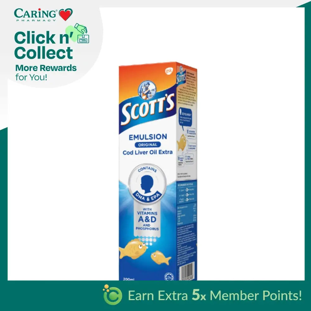 SCOTTS EMULSION ORIGINAL REGULAR 200ML