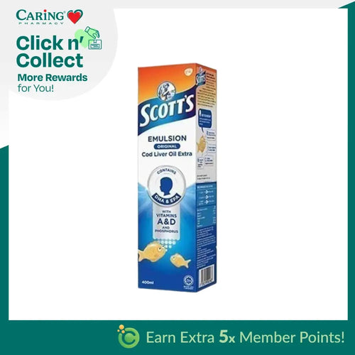 SCOTTS EMULSION ORIGINAL REGULAR 400ML
