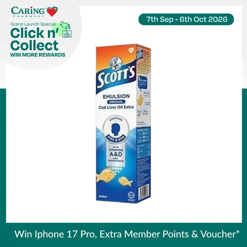 SCOTTS EMULSION ORIGINAL REGULAR 400ML