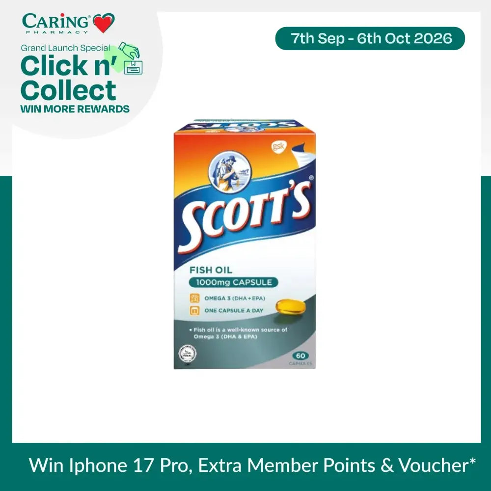 SCOTTS FISH OIL 1000MG 60S