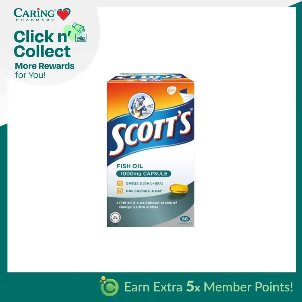 SCOTTS FISH OIL 1000MG 60S
