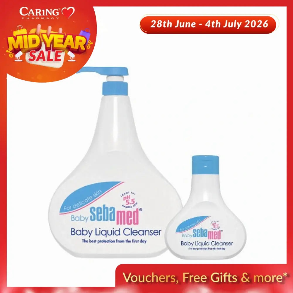 SEBAMED BABY LIQUID CLEANSER 1L + 200ML 1S + GWP