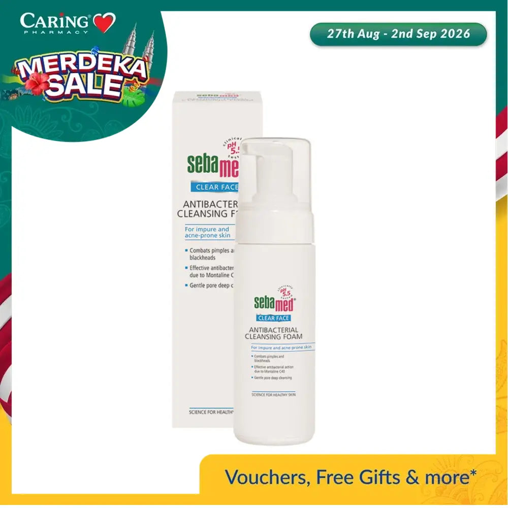 SEBAMED CLEAR FACE ANTIBACTERIAL CLEANSING FOAM 150ML