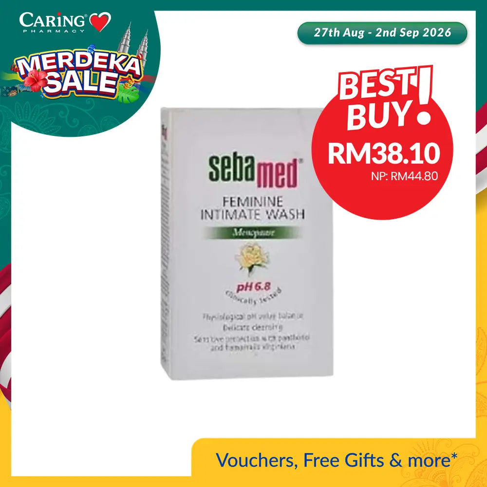 SEBAMED FEMININE INTIMATE WASH MENOPAUSE PH6.8 200ML