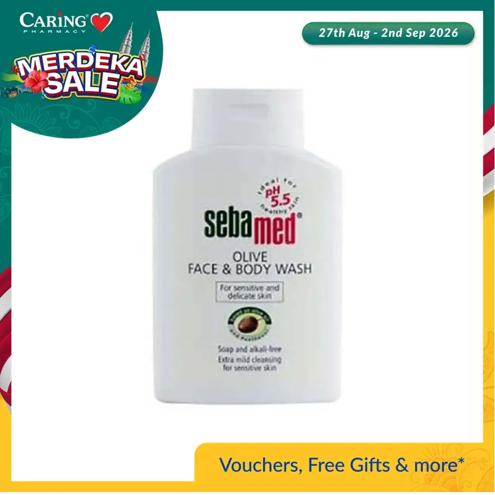 SEBAMED OLIVE FACE AND BODY WASH 200ML