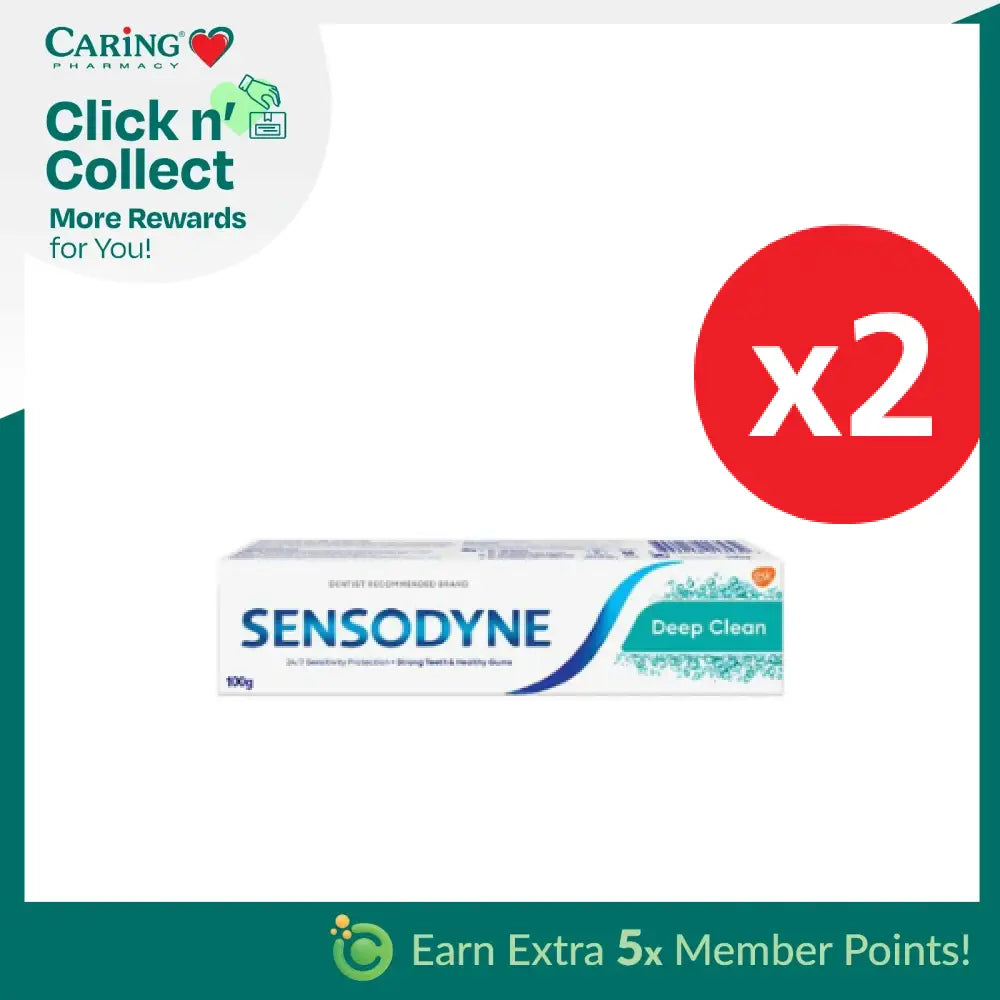 SENSODYNE DEEP CLEAN TOOTHPASTE 100G X 4
