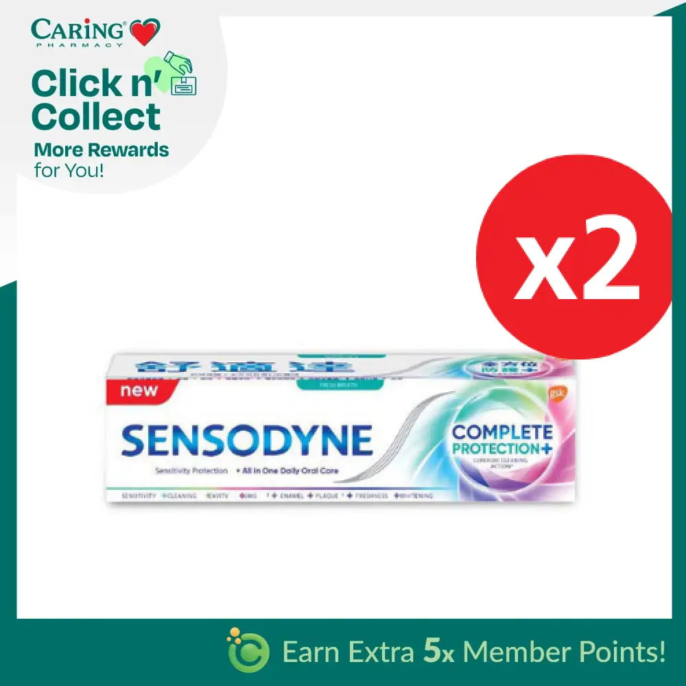 SENSODYNE EXTRA FRESH COMPLETE PROTECTION 100G X 2