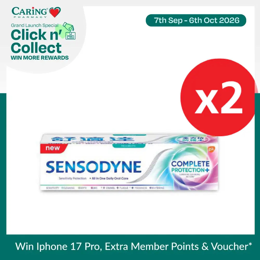 SENSODYNE EXTRA FRESH COMPLETE PROTECTION 100G X 2