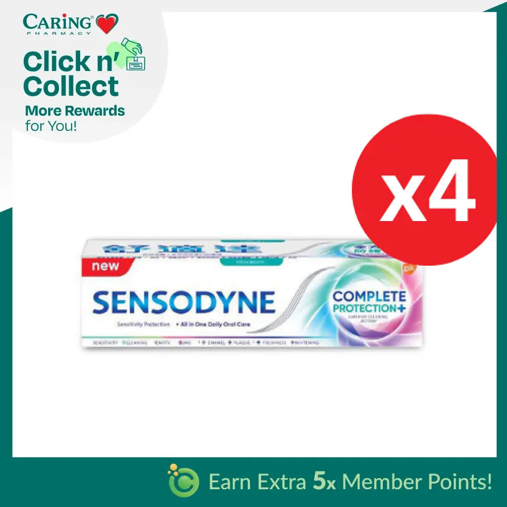 SENSODYNE EXTRA FRESH COMPLETE PROTECTION 100G X 4